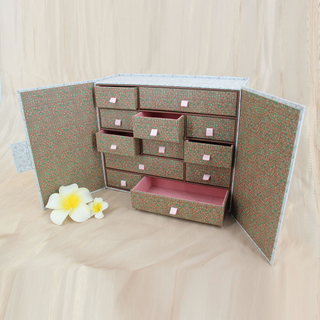 Custom Empty Christmas Advent Calendar Packaging Gift Boxes for Christmas Cosmetic Cosmetic Gift Packaging with 24 Drawers
