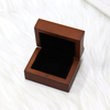 Custom Logo Small Foldable Lid Magnetic Closure Jewelry Walnut Wood Ring Pendant And Earring Combination Packaging Box