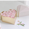 New Fancy Diamond Heart Shaped Paper Rose Flowers Handheld Gift Box Floral Arrangement Gift Packaging Box