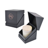 Custom Gold Foil Logo Black Paper Candle Box Packaging Jar Set Gift Shipping Candle Box with Inserts Luxury Candle Box