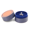 Unique Cute Elegant Paper Cardboard Round Ring Earring Jewelry Gift Packaging Boxes Custom Logo Printed
