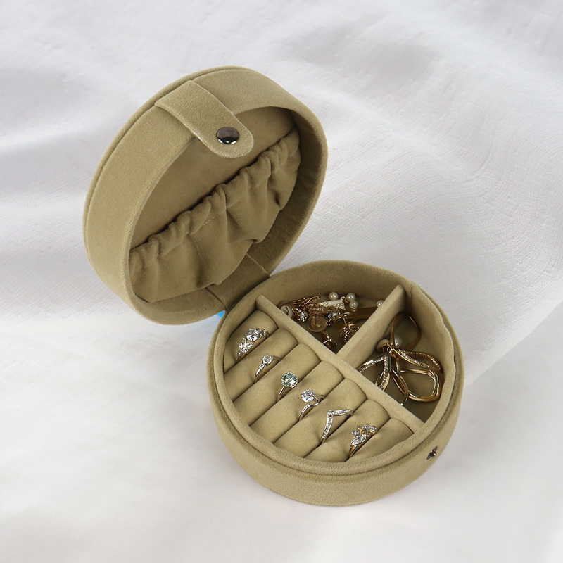 Small Packaging Gift Organizer Travel Jewelry Storage Gift Boxes Logo Custom Velvet Jewellery Box for Jewelry with Velvet Insert