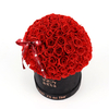 Wholesale Round Cylinder Paper Flower Box Velvet Packaging for Mushroom Rose Wedding Flower Bouquet Box Gift