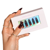 Custom Colorful Rectangular Paper Press on Nail Set Packaging Box for Artificial Nails with Clear Window