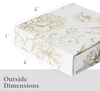 Factory Custom Luxury Perfume Gift Box with Magnetic Lid Gold Floral Decorative Gift Boxes for Presents Wedding Gifts