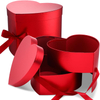 Wholesale Heart Shape Double Layer Wedding Rose Flowers Drawer Gift Box Jewelry Gift Box Packaging Box