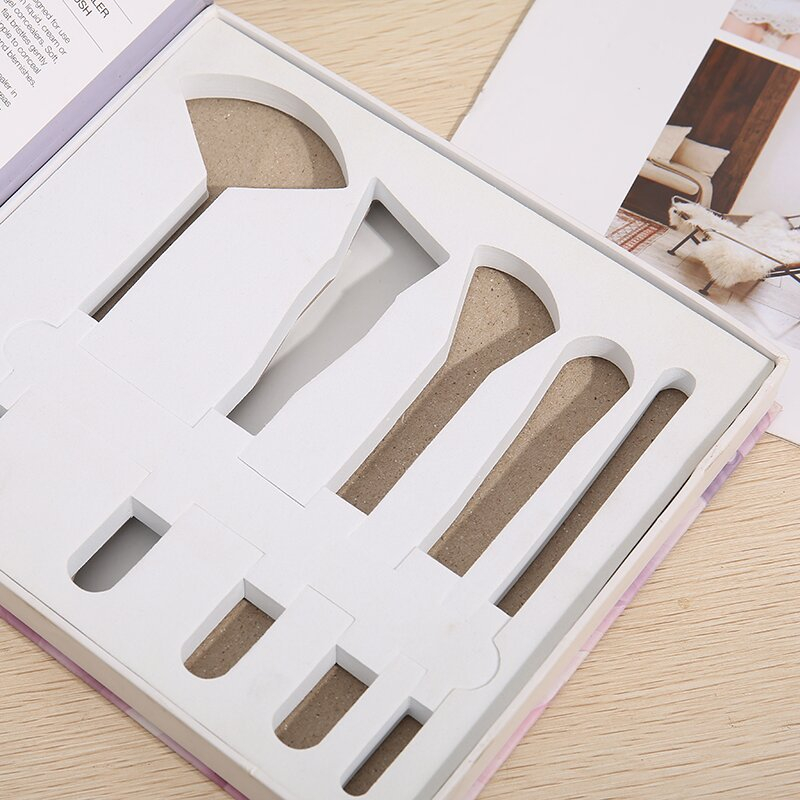 Manufacturer Custom Paper Makeup Brush Set Makeup Tools Cosmetic Storage Box with Foam Insert