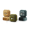 Manufacturer Custom Logo Jewelry Box Luxury Weeding Couple Ring Box Octagonal Shape Velvet Box With Logo