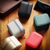 Accept Customization Ultra Fiber Leather Cylindrical Shape Portable Single Watch Storage Packing Box