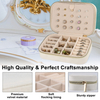 Portable Women Girls Earrings Ear Stud Box Organizer Jewelry Storage Case Display Velvet Small Travel Jewelry Boxes