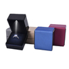 Creative LED Lamp Jewelry Ring Box Luxury Necklace Bracelet Packaging Brushed Leather Jewelry Box Necklace Box Jewelry