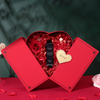 OEM Heart-Shaped Double Door Cosmetic Box Packaging Valentine'S Day Paper Boxes Cosmetic Perfume Packaging Gift Box