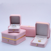 Wholesale Luxury Custom Logo PU Leather Jewelry Packaging Boxes Set Magnetic Box Metal Buckle Jewelry Box Gift
