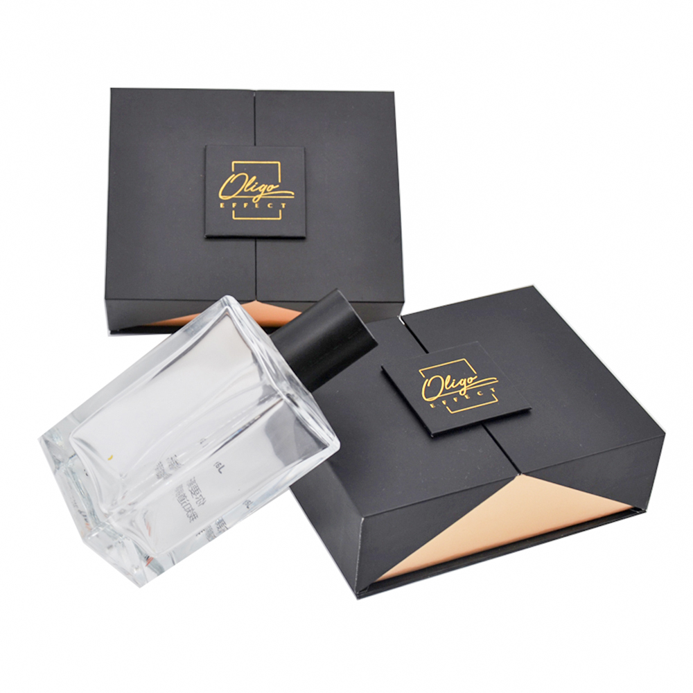 Luxury Paper Cardboard Double Open Magnetic Perfume Essential Oil Bottle Packaging Box 30ML 50ML 100ML Perfume Cosmetic Box