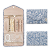 New Arrival Colorful Leather Travel Jewelry Organizer Roll Case Foldable Journey-Rings Necklaces Bracelets Earrings Jewelry Bag