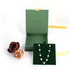 Creative Design Custom Logo Printed Satin Ribbon Paper Collapsible Necklace Jewelry Gift Box Ribbon Packaging Box for Jewelry
