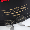 Custom Extra Large Round Flower Hat Presentation Gift Box For Flowers Luxury Bouquet Flower Packaging Box