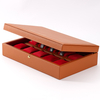 Luxury Pu Leather Surface Wooden Watch Storage Box Organizer Watch Holder Watch Band Strap Display Storage Box