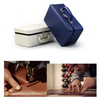 Vintage Three Layer Leather Suitcase Jewelry Organizer Display Storage Case Holder for Women Rings Earrings Necklace Pendant