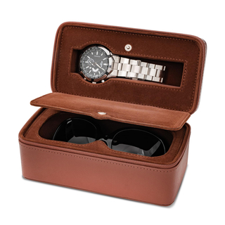 Business Trips PU Leather Zipper Storage Case Watch Organizer Box Portable Watch Case Travel Watch Zipper Case Display Box