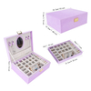 Portable Travel PU Leather Jewelry Boxes for Women Girls Earrings Ring Necklace Jewellery Organizer Storage Case