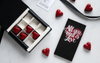 Magnetic Flip Candy Valentine Paper Chocolate Gift Boxes Strawberry Celebration Wedding Custom Truffles Chocolate Packaging Box