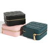 Hot Sale Women Girls Earrings Ear Stud Box Organizer Portable Jewelry Storage Case Pu Leather Small Travel Jewelry Boxes