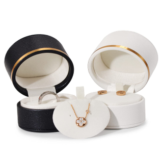 High-end PU Leather Most Popular Customized Wholesale Jewelry Necklace Ring Packaging Jewelry Gift Box