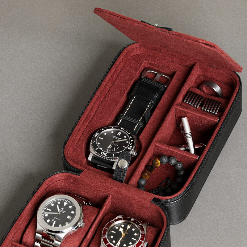 Custom Luxury Storage Organizer And Display Watch Jewelry Travel Watch Box for Men
