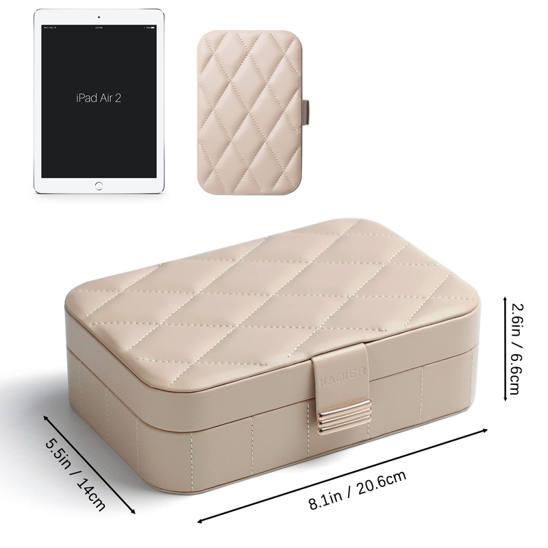 New Jewelry Box Organizer Earring Necklace Bracelets PU Leather Portable Jewelry Case Packaging Gift Boxes Travel Jewelry Box