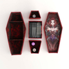 New Arrival Coffin Shape PU Leather Card Deck Case Box Board Game Card Sleeve Holder Box Storage Case for Collection