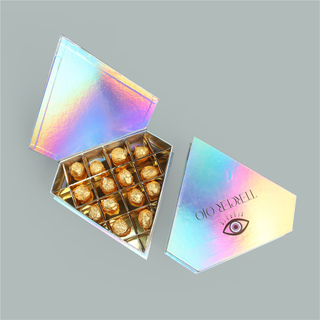 New Arrival Magnetic Closure Paper Mushroom Chocolate Strawberry Bar Packaging Paper Box With Divider For Christmas Valentine