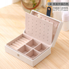 Portable Ring Earring Bracelet Box Organizer Jewelry Storage Case PU Leather Small Travel Jewelry Boxes