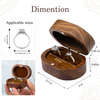 Custom Logo Printed Wooden Necklace Ring Earring Jewellery Storage Packaging Case Wedding Ring Jewelry Box