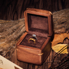 Wholesale Black Walnut Solid Wood Proposal Music Rings Box Packaging Display for Birthday Gift Girl Wooden Music Box