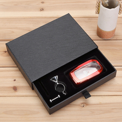 Manufacturers Wholesale Drawer Type Exquisite Key Chain Packaging Box Car Key Set Short Wallet Gift Box Customization