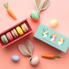12 Pcs Macaron Pastry Colorful Birthday Gift Box Custom Printing Logo Food Ramadan Dessert Chocolate Packaging Box with Ribbon