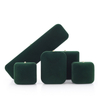 High Quality Custom Made Color Velvet Jewellery Ring Earring Bracelet Necklace Box Ring Gift Boxes Packaging Velvet Storage Box