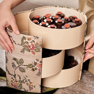 The Floral Tapestry Multi-Tiered Gift Box