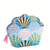 travel Shell Shaped Quilted Cosmetic Bag 