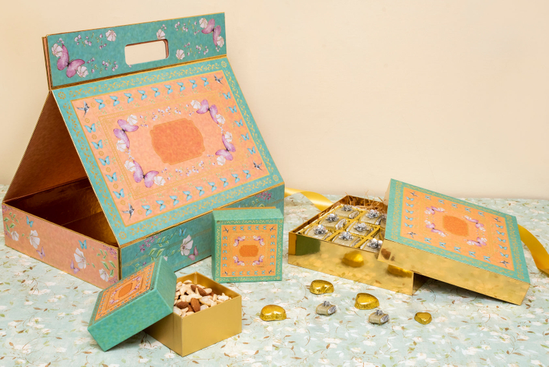 Butterfly Green Hamper Bag Set Snack Desserts Box China Manufacturers