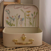 Suitcase Shaped Embroidery Baby Keepsake Box
