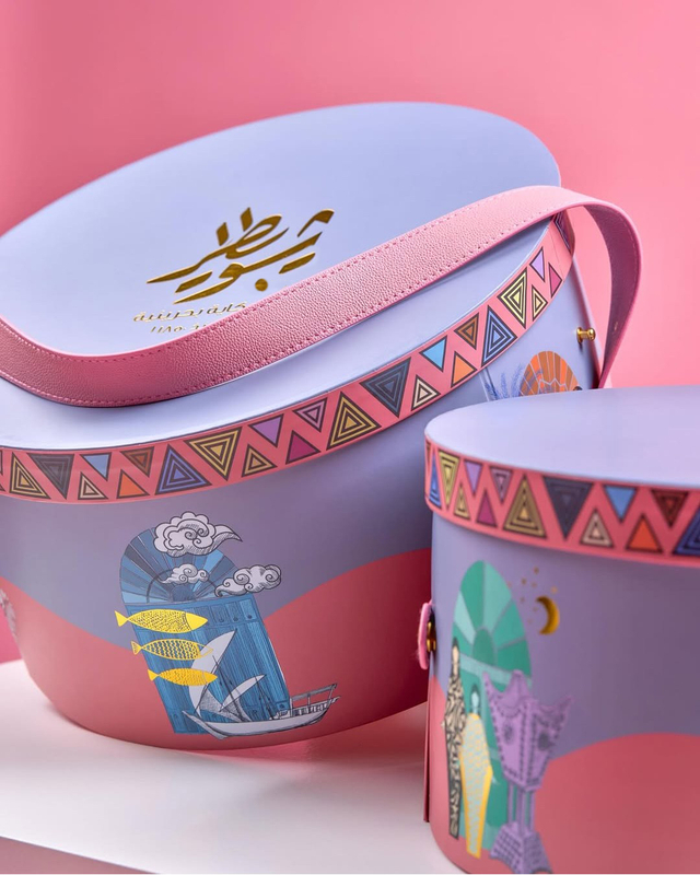  3 Layer Rotating Chocolate Dates Display Box