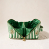 Embroidery Sun Goddess Striped Makeup Bag