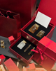 Handmade Perfume Drawer Box Packaging Specialty Paper Bright Red Custom Flip Perfume Oil Set in Box Luxury Cosmetics Gift Box