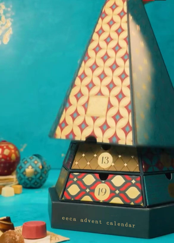 Christmas Tree Shaped Advent Calender Chocolate Candy Box