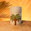 Coconut Palm Embroidered Linen Fragrance Gift Set