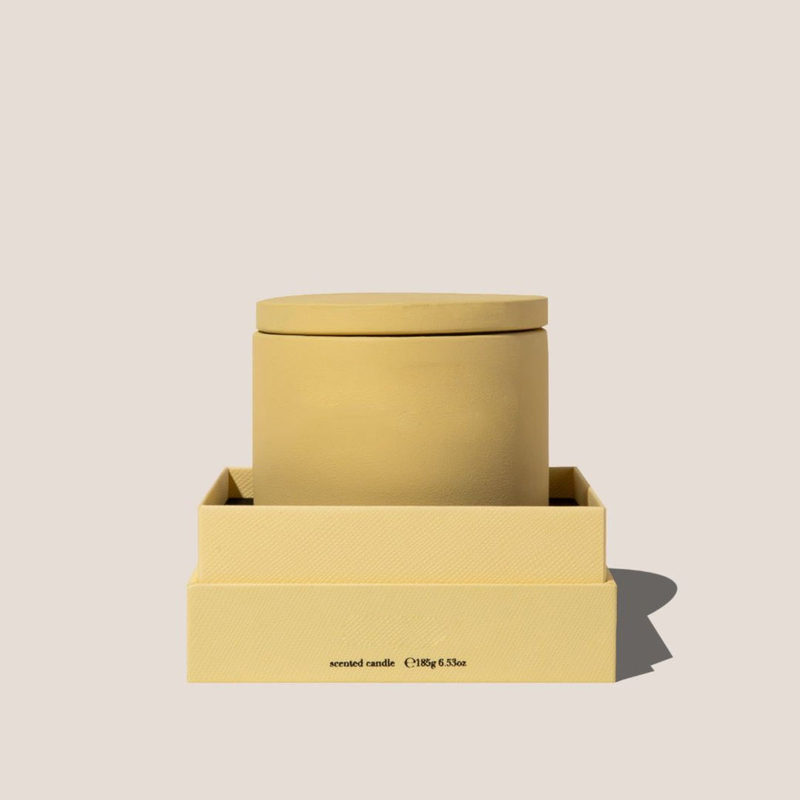 Top-base Box Cardboard Candle Box Custom UV Printing Logo Paper Scented Aromatherapy Candle Jars with Lid And Boxes Packaging
