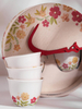 Floral Design Round Packaging Boxes for Cups
