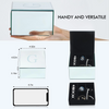 2 Layer Glass Mirrored Jewelry Organizer Storage Box Velvet Insert Watches Cufflinks Jewelry Packaging Box
